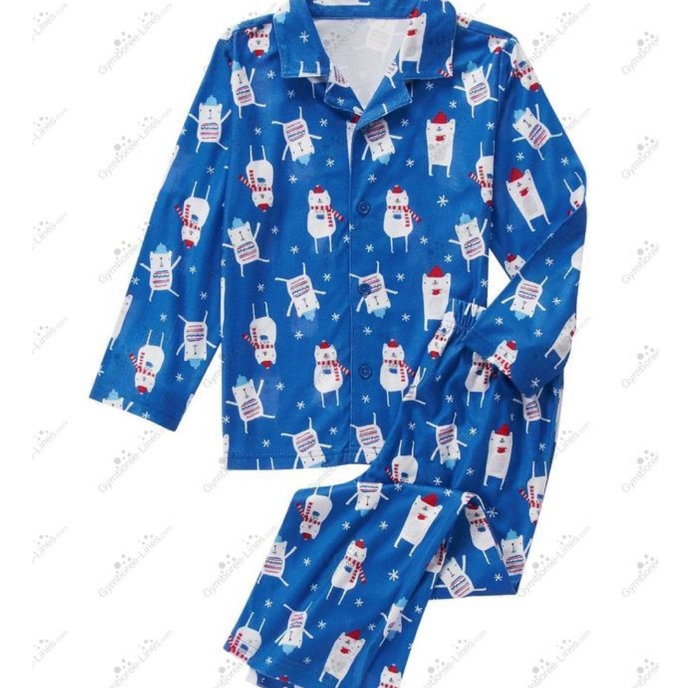 NWT Gymboree Blue Polar Pajama Set